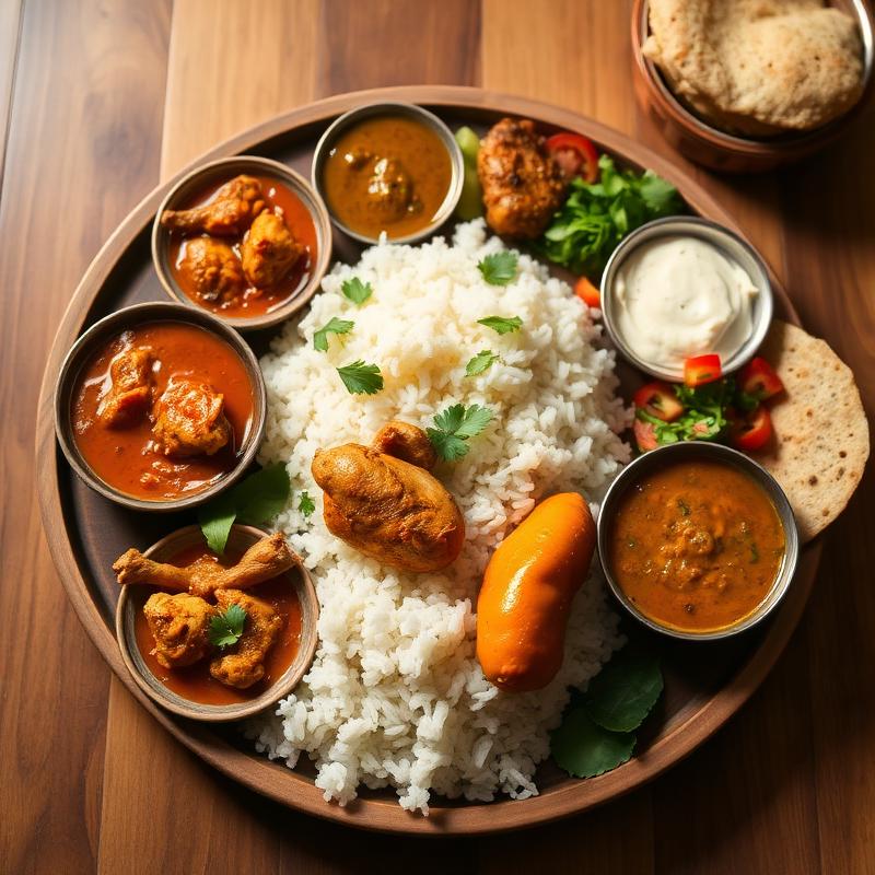 Chicken Thali from Apna Chulha, Asansol